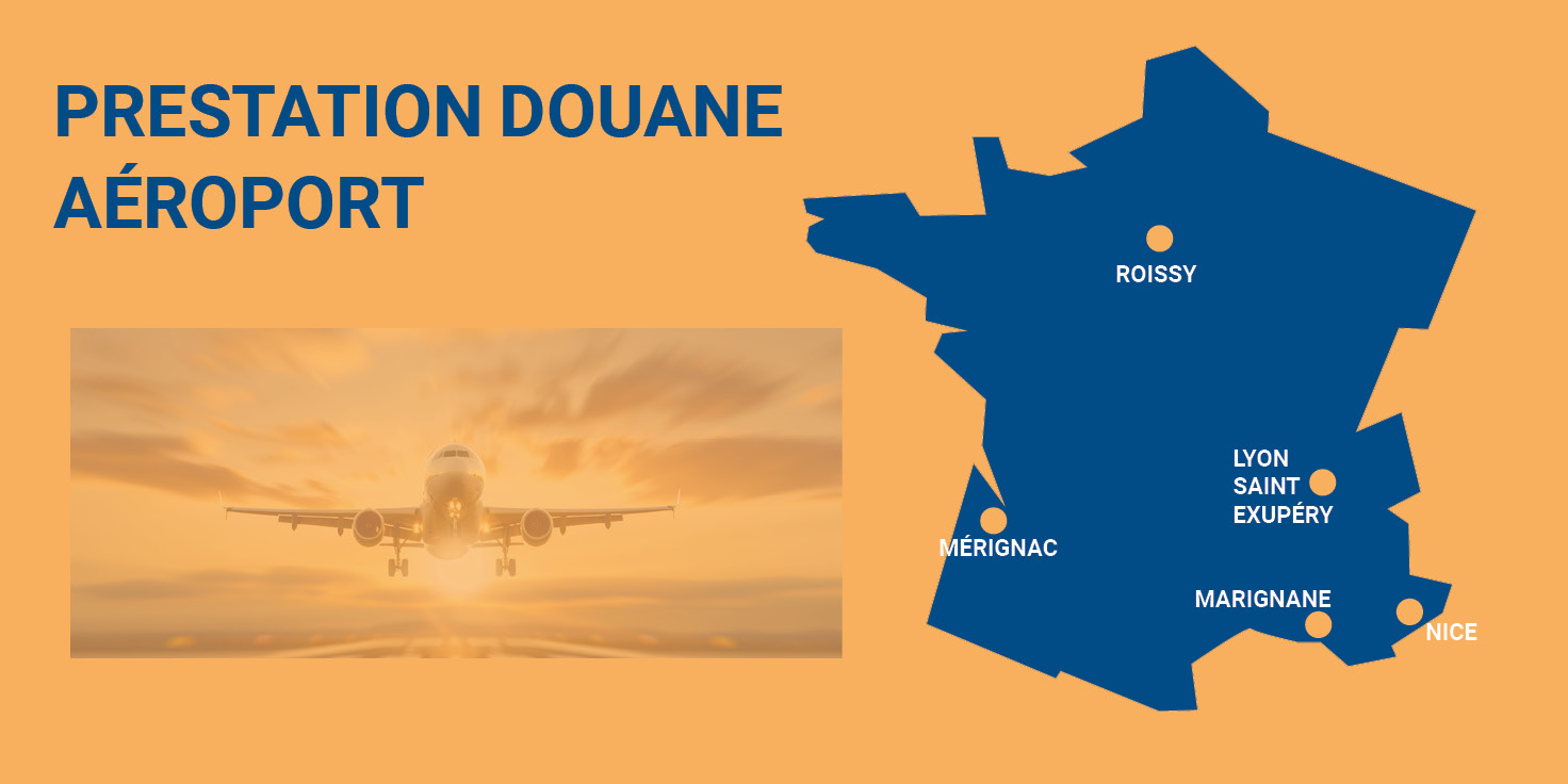 Carte des aéroports couvert par nos services