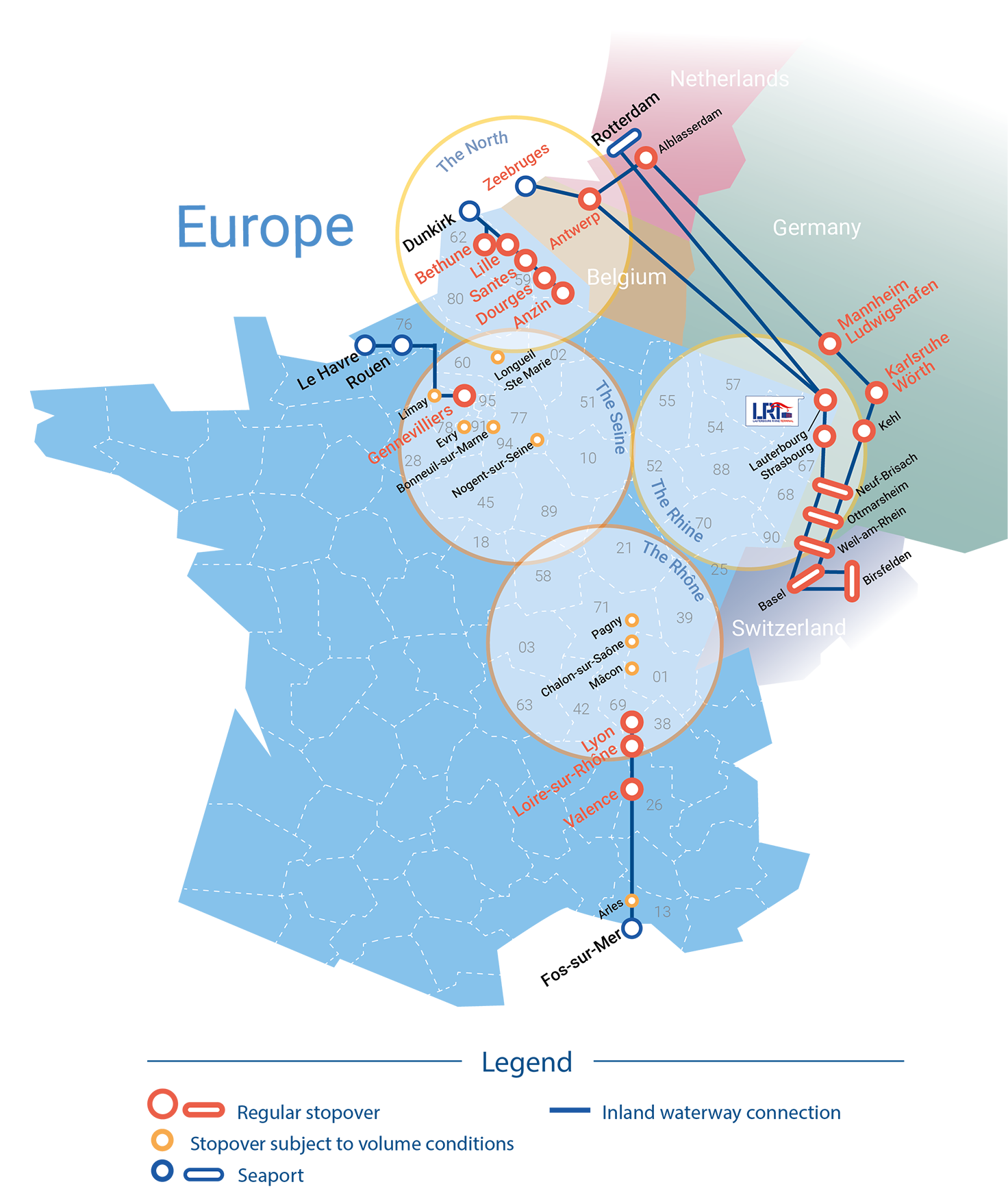 Sogestran Logistics lines